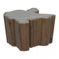 Tree stump teatable table
