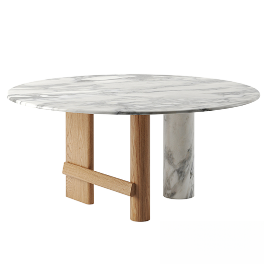 Marble Round Teatable