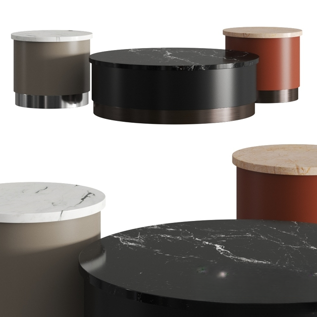 Marble Round Teatable