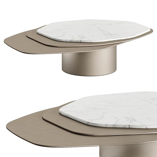 Marble Oval Teatable table
