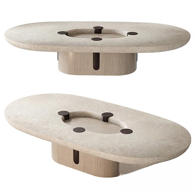 Oval Minimalist Teatable table