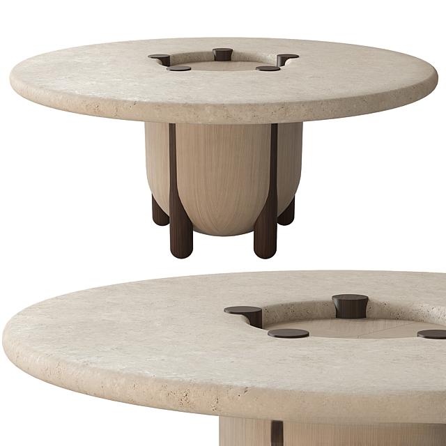 Round teatable modern table