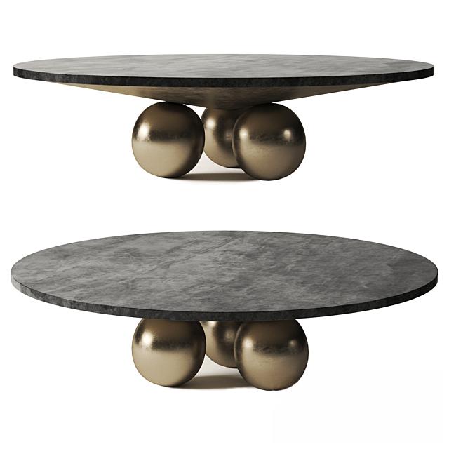 Round Metal Teatable table