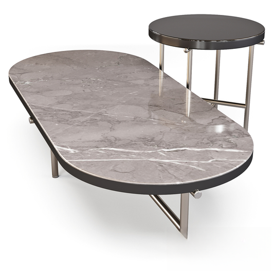 Marble Oval Teatable
