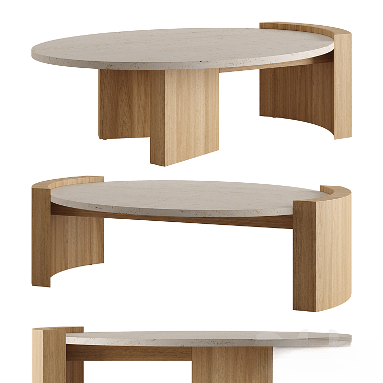 Round Wooden Teatable table