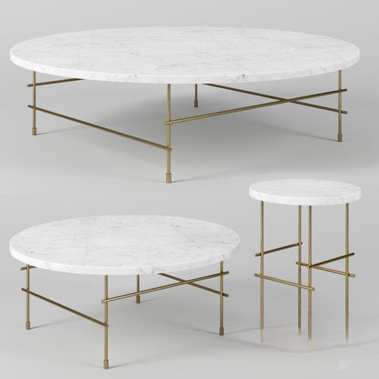 Marble Round Teatable table