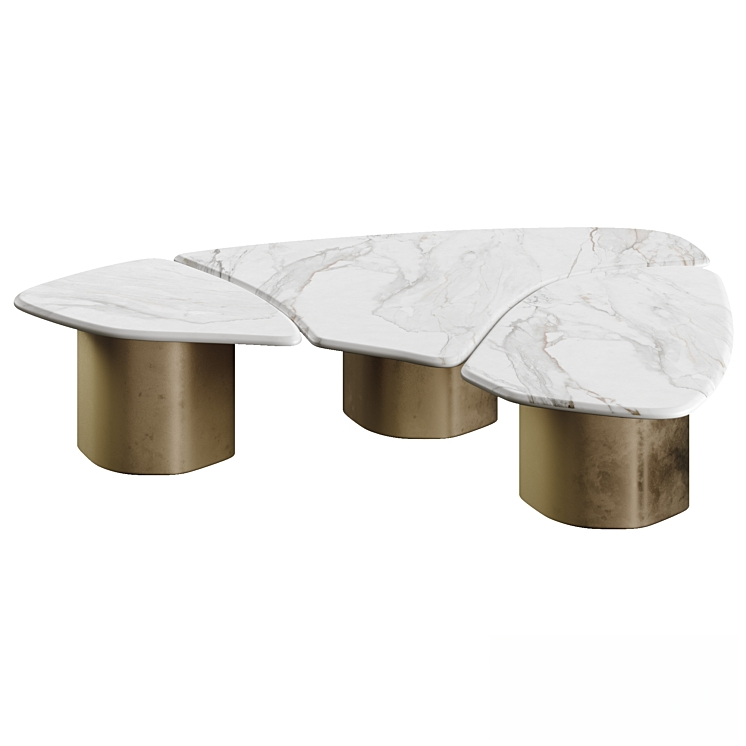 Marble gold modern table