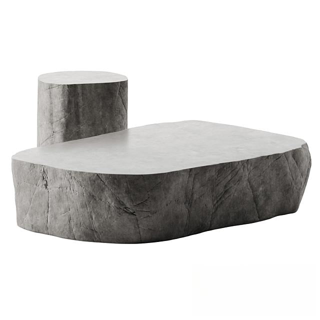 Concrete tea table table