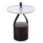 Round black teatable table