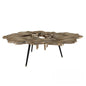 Floral Shaped Metal Teatable table