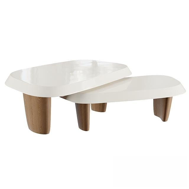 White Oval Teatable table