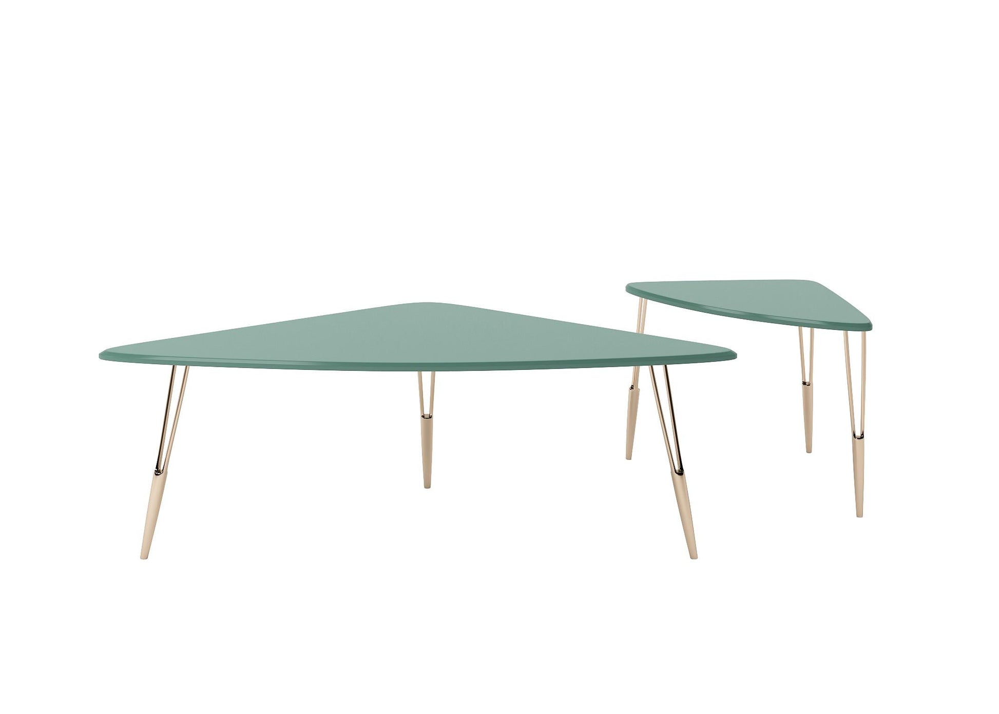 Geometric Green Teatable table
