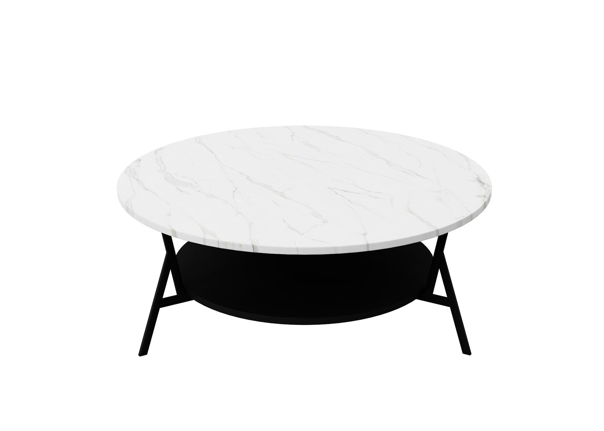 Round White Modern table
