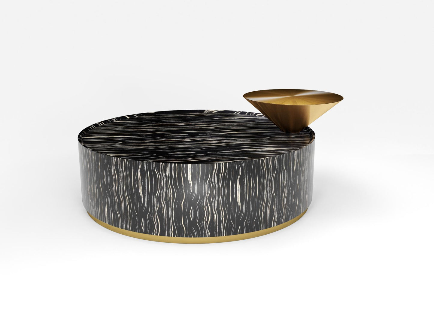 Round Black Teatable table