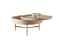 Round wooden teatable table