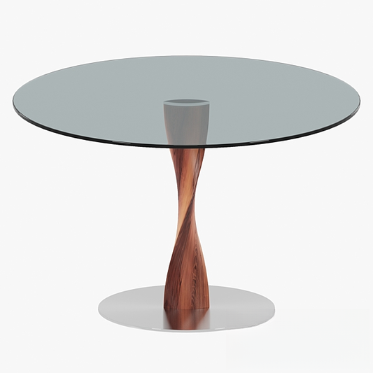 Round glass teatable table