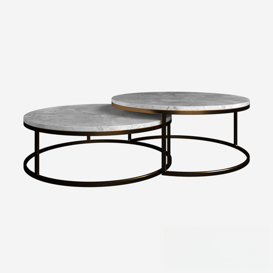 Round Marble Teatable