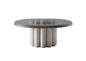Round grey teatable table