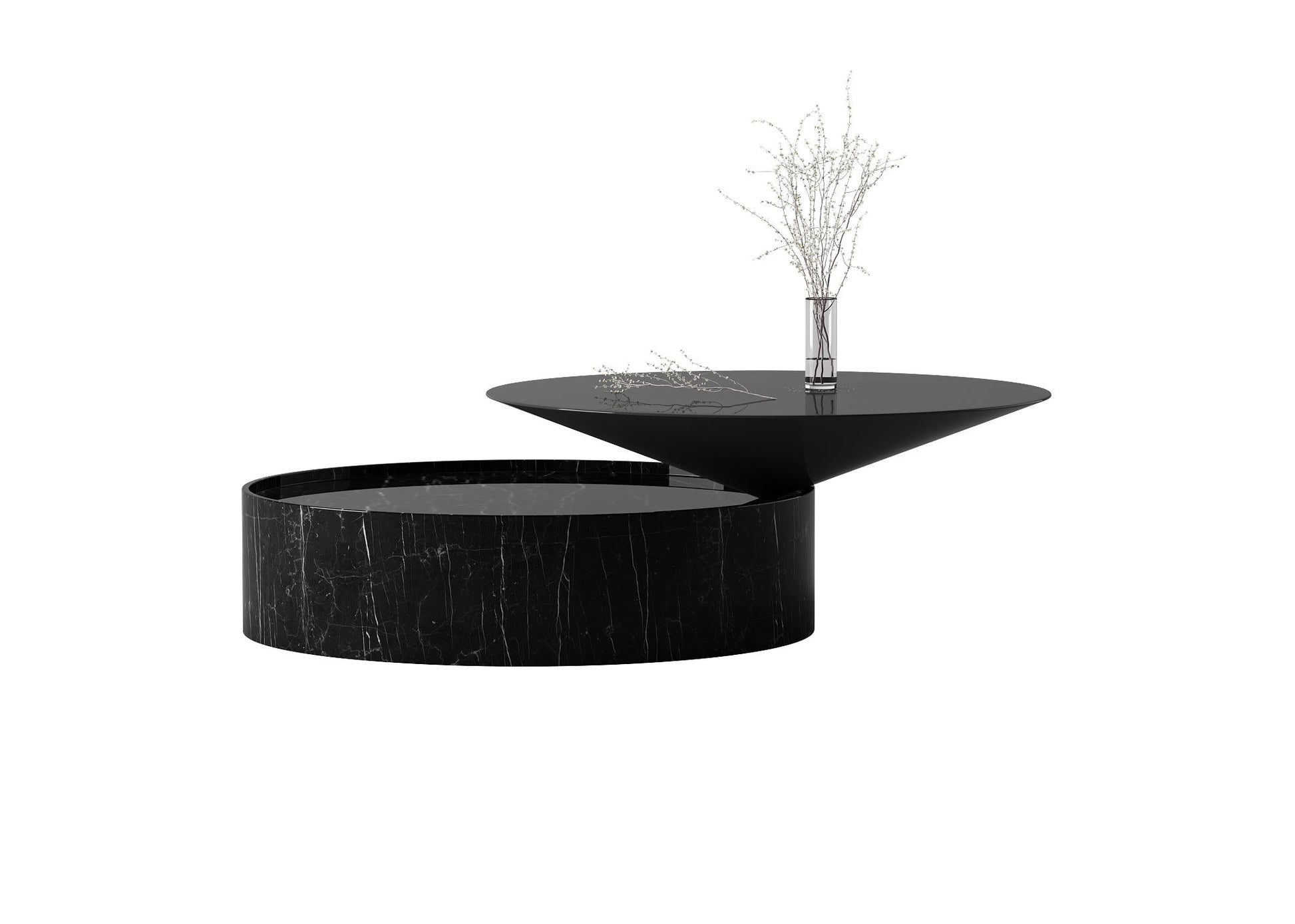 Black modern teatable table