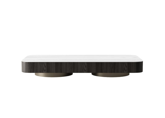 Rectangular wooden teatable table