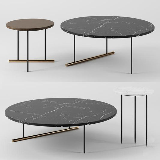 Marble Round Teatable table