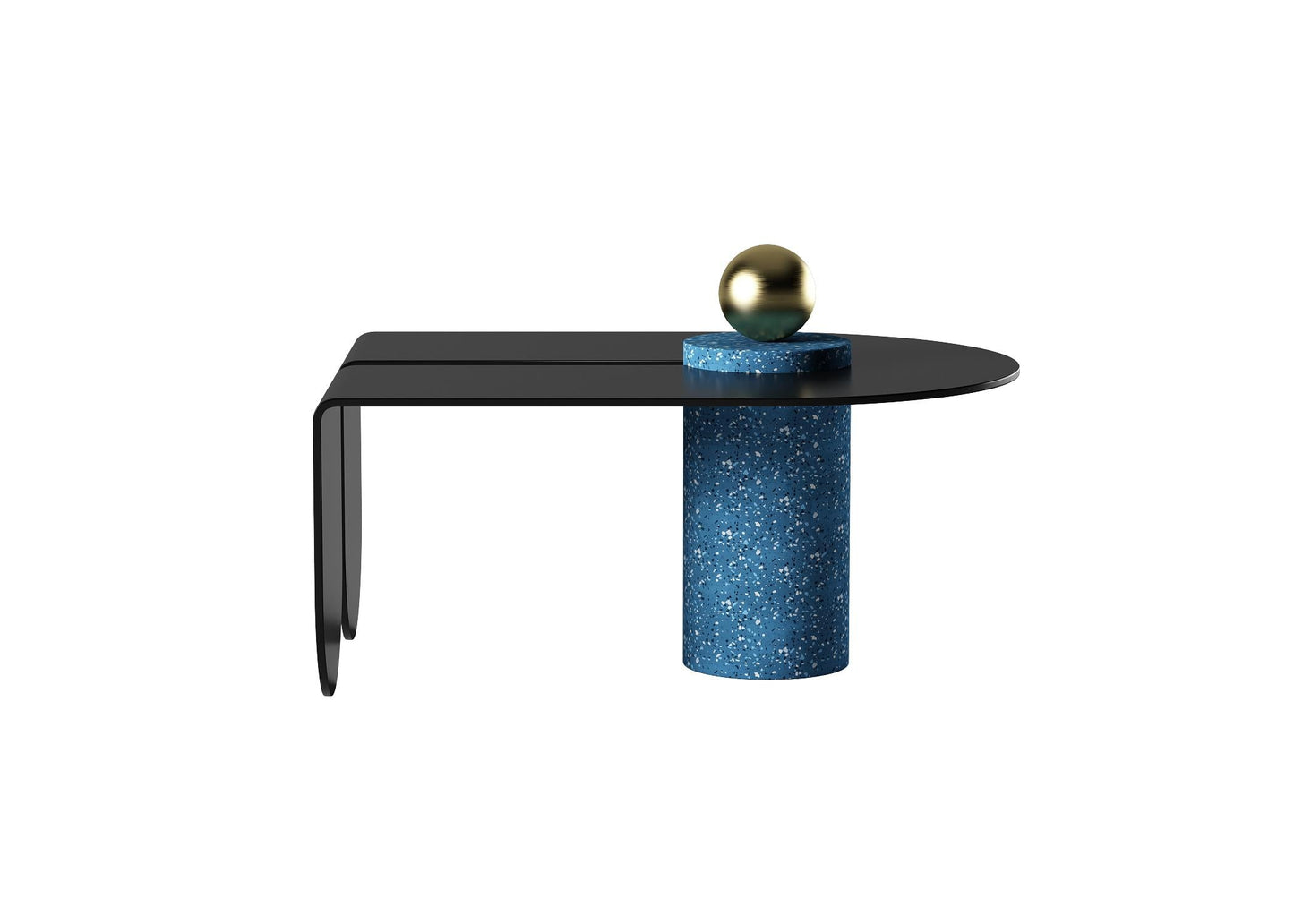 Blue Speckled Modern Teatable table