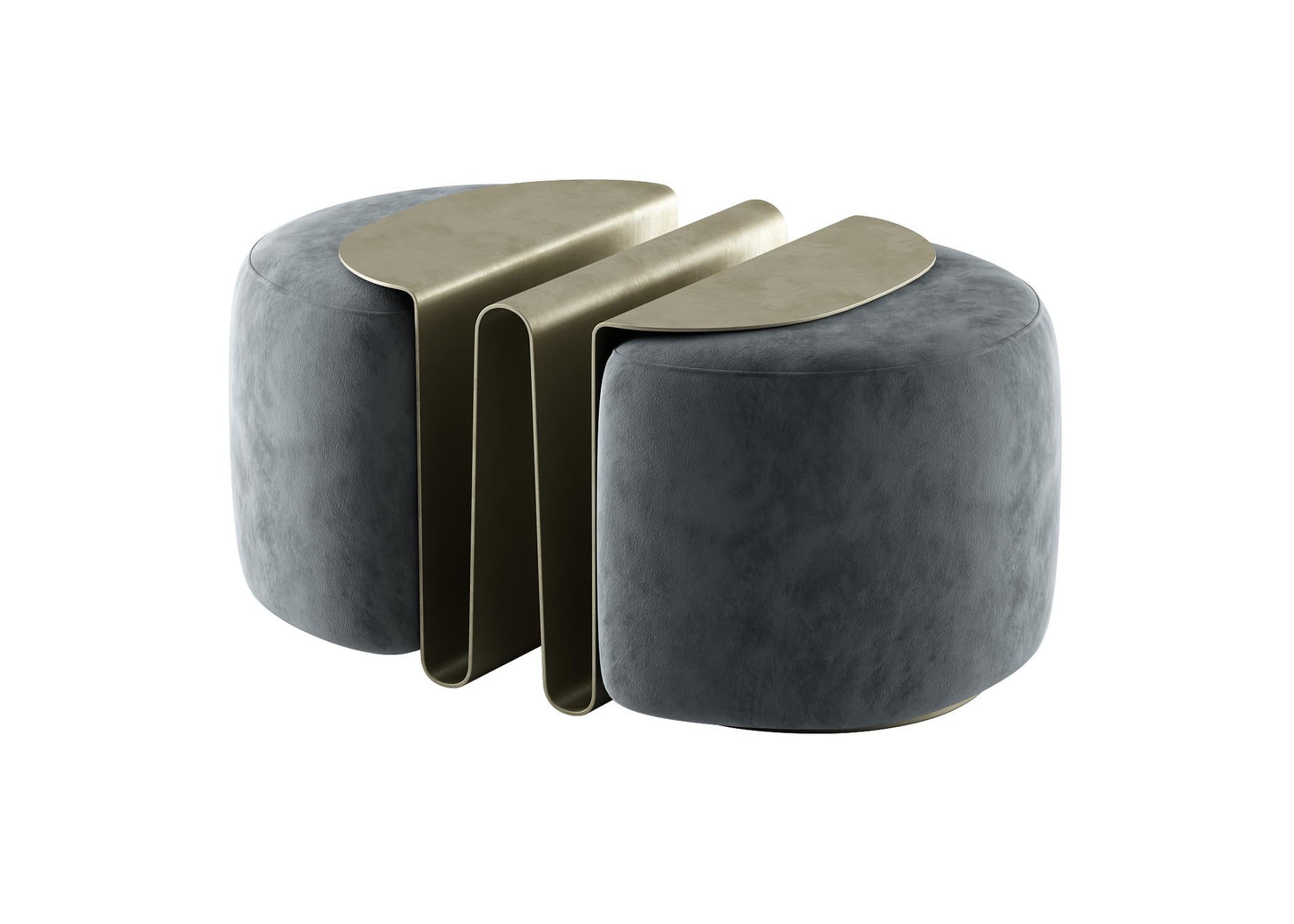 Grey Metal Teatable table