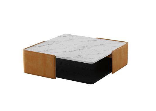 Marble square teatable table