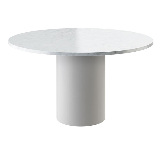 Round white teatable table