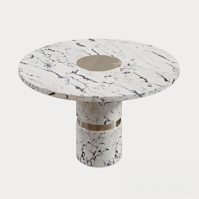 Marble Round Teatable table