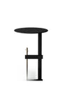 Round black teatable table