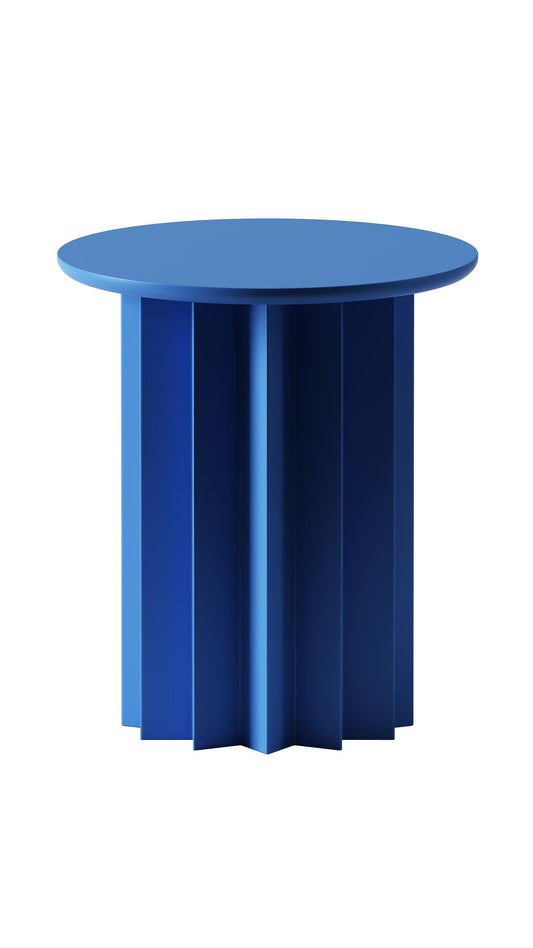 Blue Round Teatable table