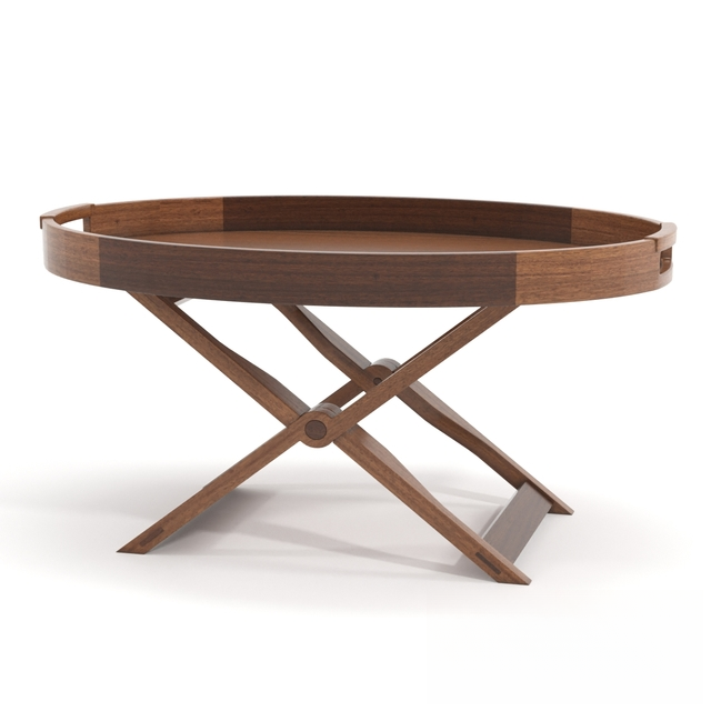 Wooden Oval Teatable table