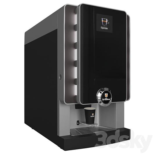 Black Silver Modern Coffee Machine