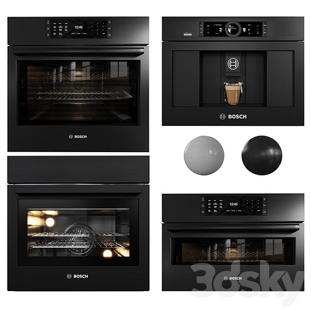 Black Modern Oven appliance