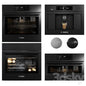 Black Modern Oven appliance