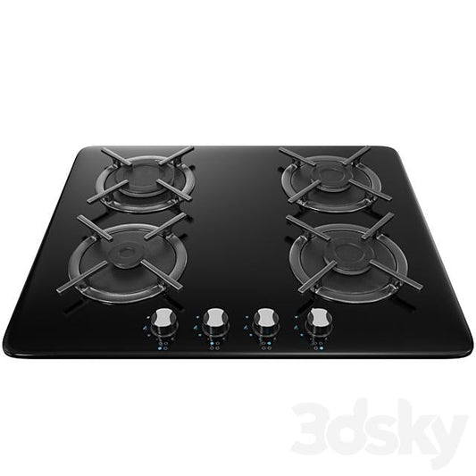 Black Gas Cooktop appliance