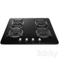 Black Gas Cooktop appliance