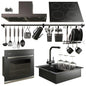 Modern Black Kitchen appliance