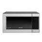 Silver Black Microwave
