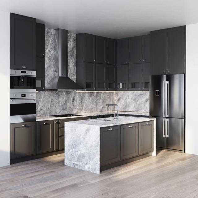 Modern Dark Kitchen
