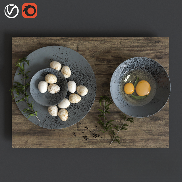 Eggs Kitchenware Plate