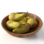 Pear Wooden Bowl food