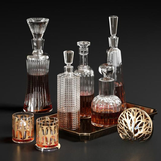 Glass Decanter Crystal food