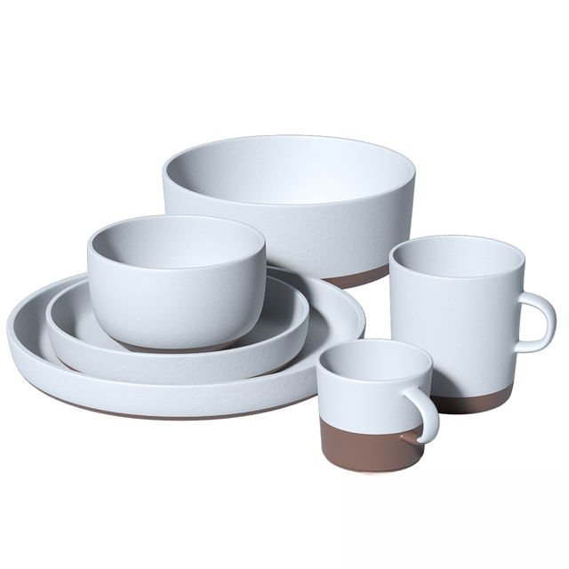 White Minimalist Modern Tableware food