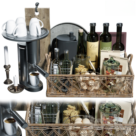 Wicker Basket Storage food