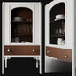 White Wooden Cabinet food