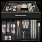 Organized Kitchen Utensils Drawer food