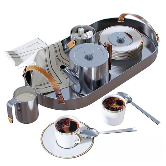 Stainless Steel Modern Tray food