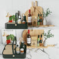 Wooden Wine Rack food